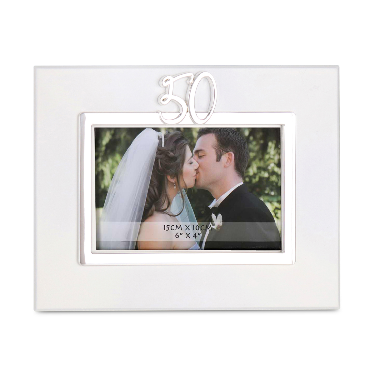 The number 50 wooden frame picture frame